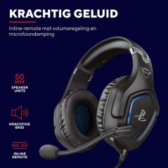 Discover the Trust GXT 488 Forze PS4 Headset - Ultimate Wired Gaming Experience in Sleek Black!